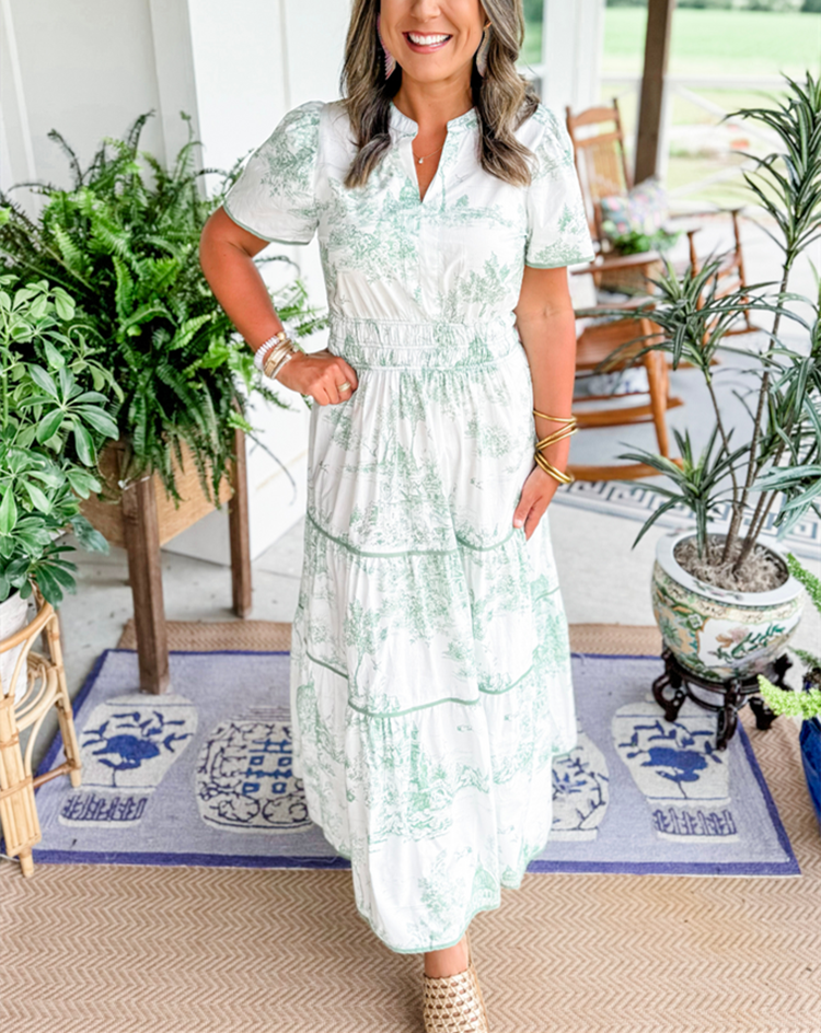 Elizabeth | Classic Toile Maxi