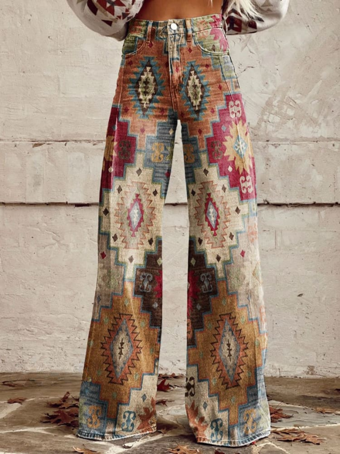 Rowena™ | Aztec Dream Wide Leg Pants