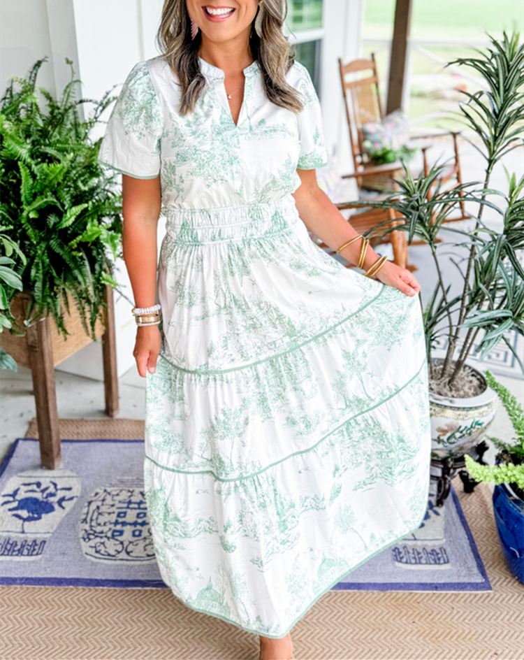 Elizabeth | Classic Toile Maxi