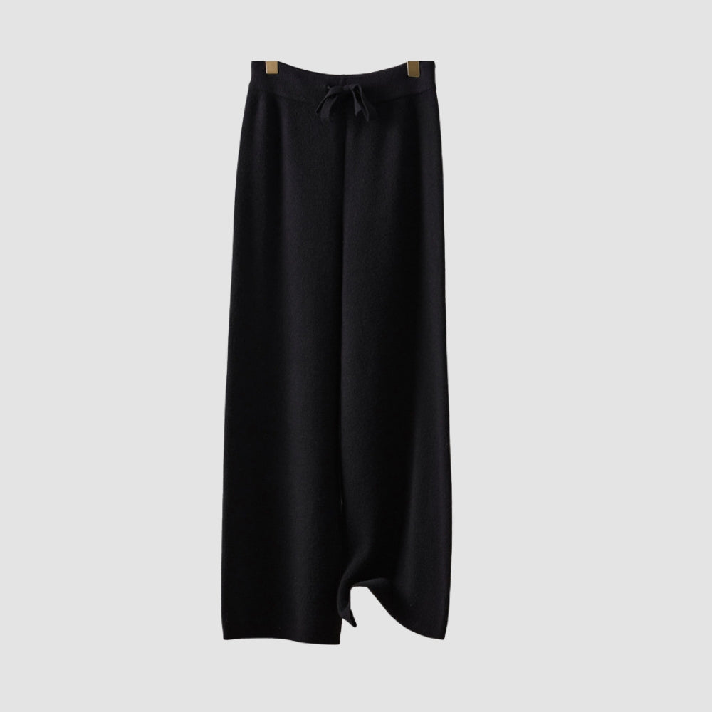 Ella® | MV 100% Wool Wide-Leg High Waist Pants