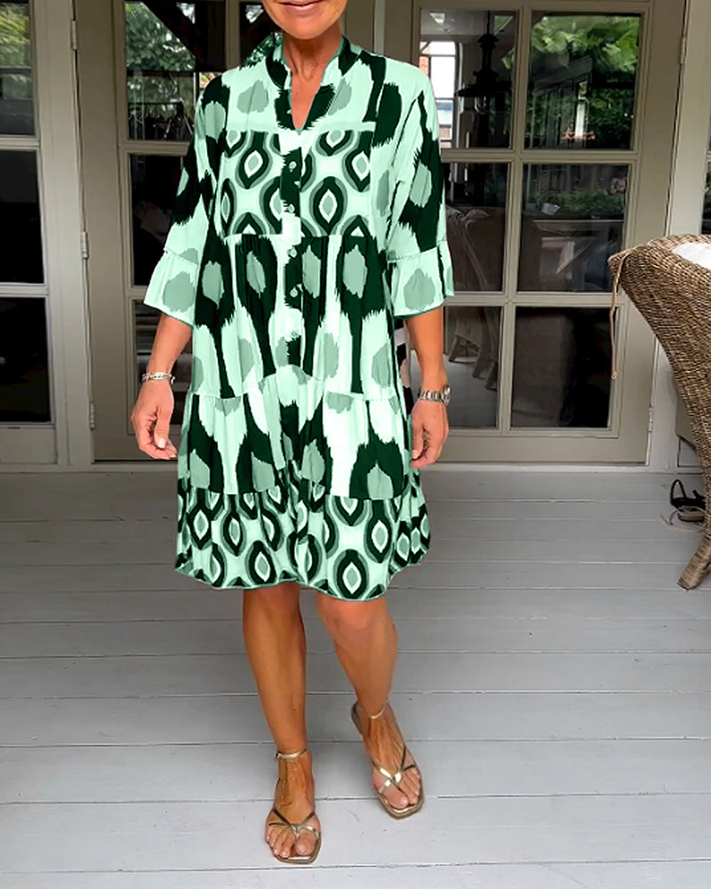 Sophie™ - Chic Floral Midi Dress