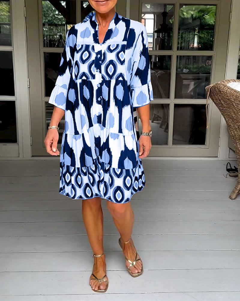 Sophie™ - Chic Floral Midi Dress