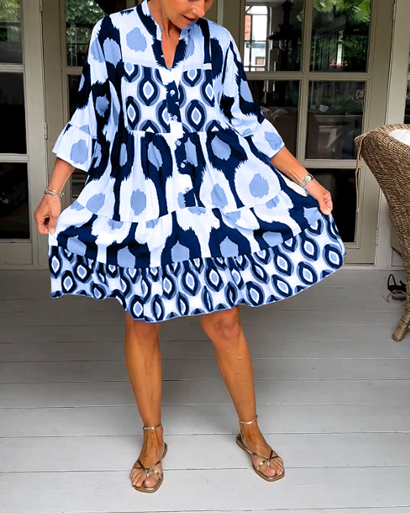 Sophie™ - Chic Floral Midi Dress
