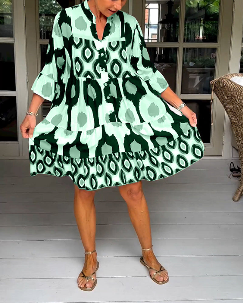 Sophie™ - Chic Floral Midi Dress