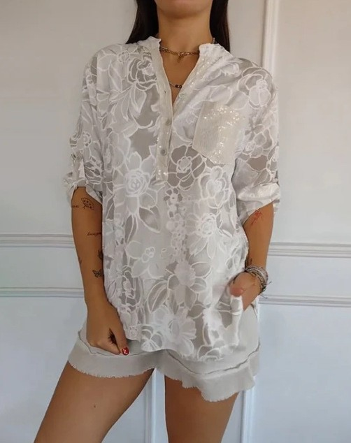 Olivia&Grace | Clarinda – Printed Button-Up Shirt
