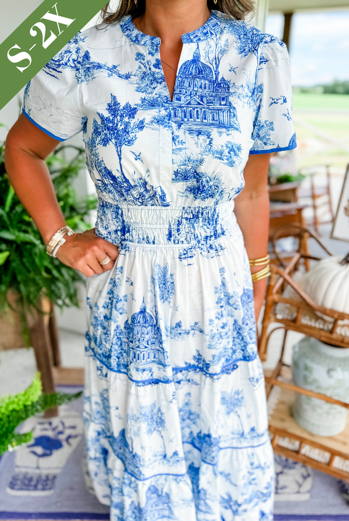 Elizabeth | Classic Toile Maxi