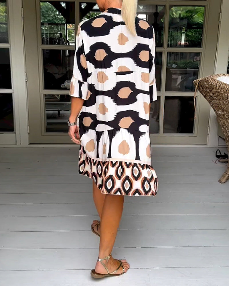 Sophie™ - Chic Floral Midi Dress