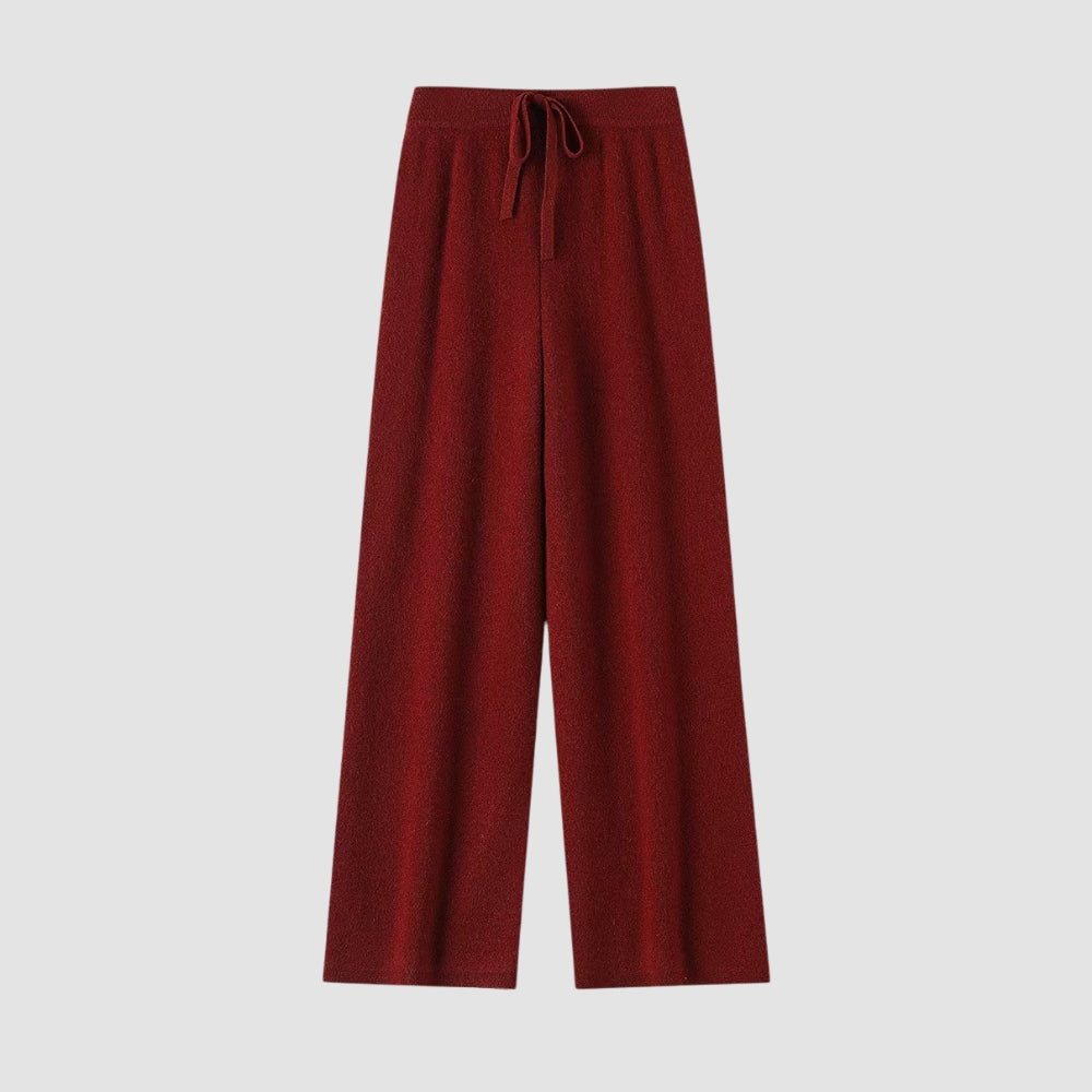 Ella® | MV 100% Wool Wide-Leg High Waist Pants