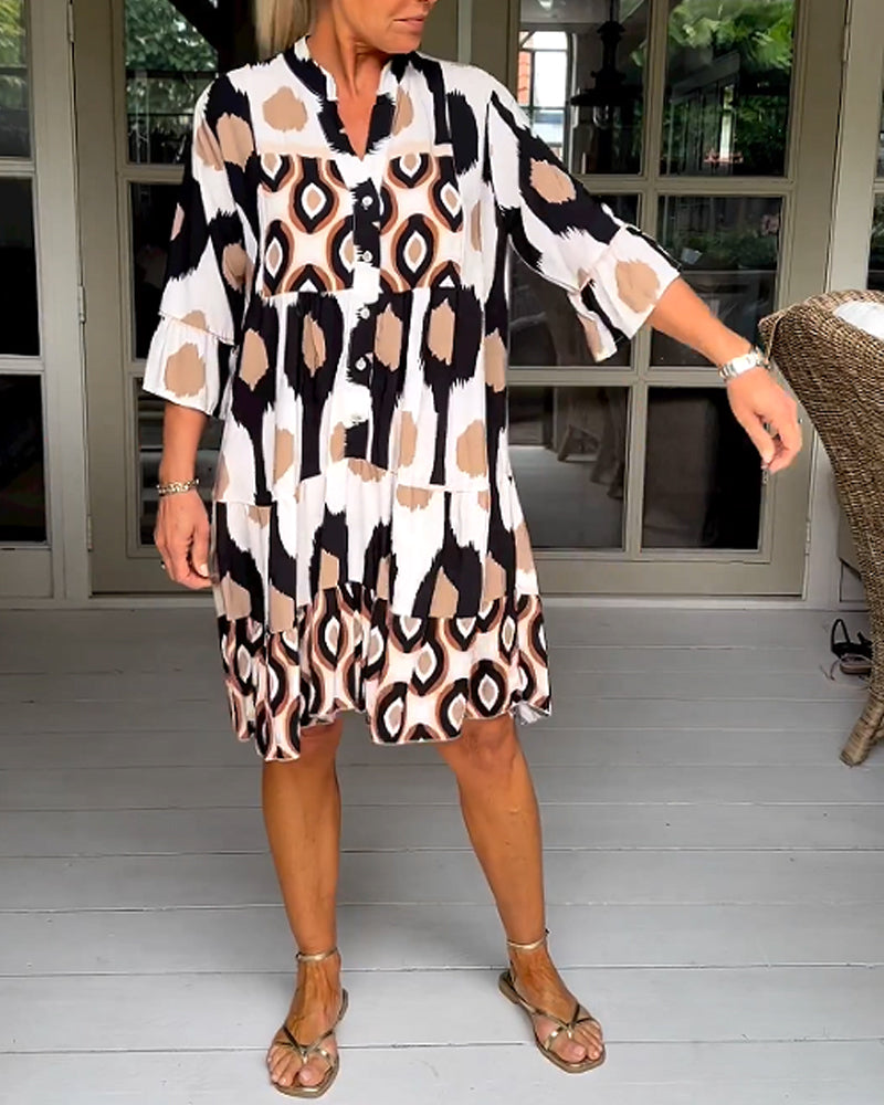 Sophie™ - Chic Floral Midi Dress