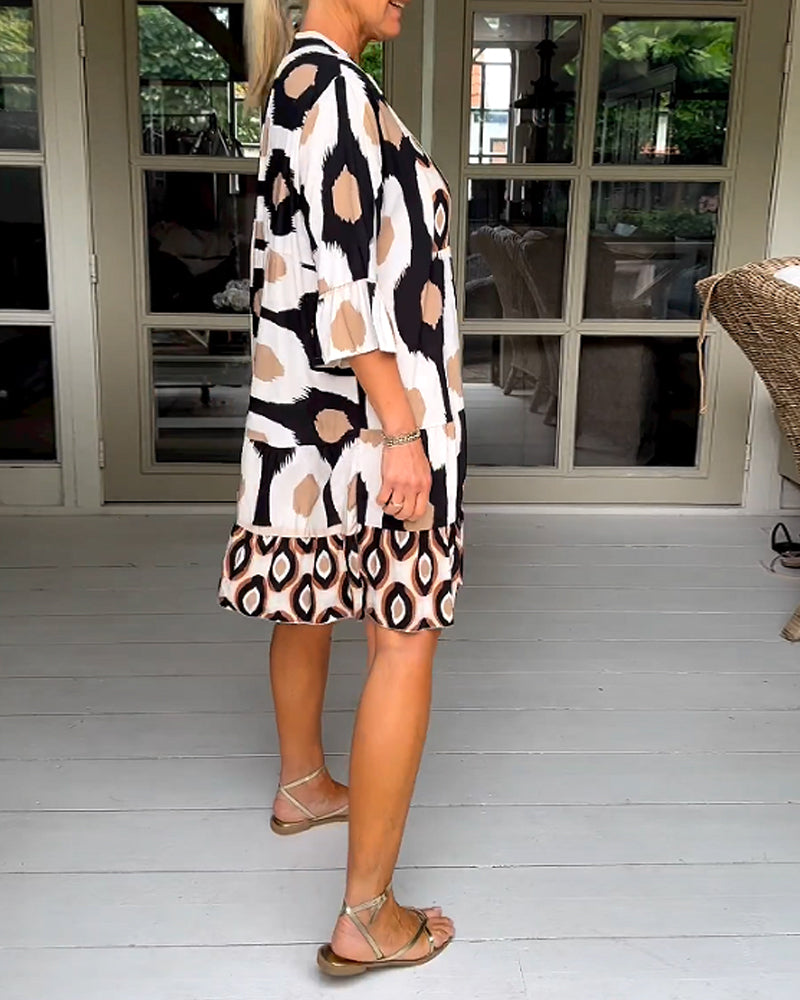 Sophie™ - Chic Floral Midi Dress