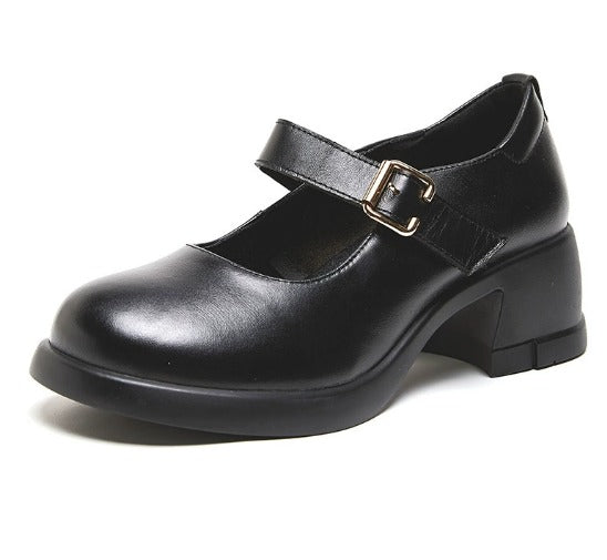 Olivia&Grace™| Agnes Leather Mary Janes