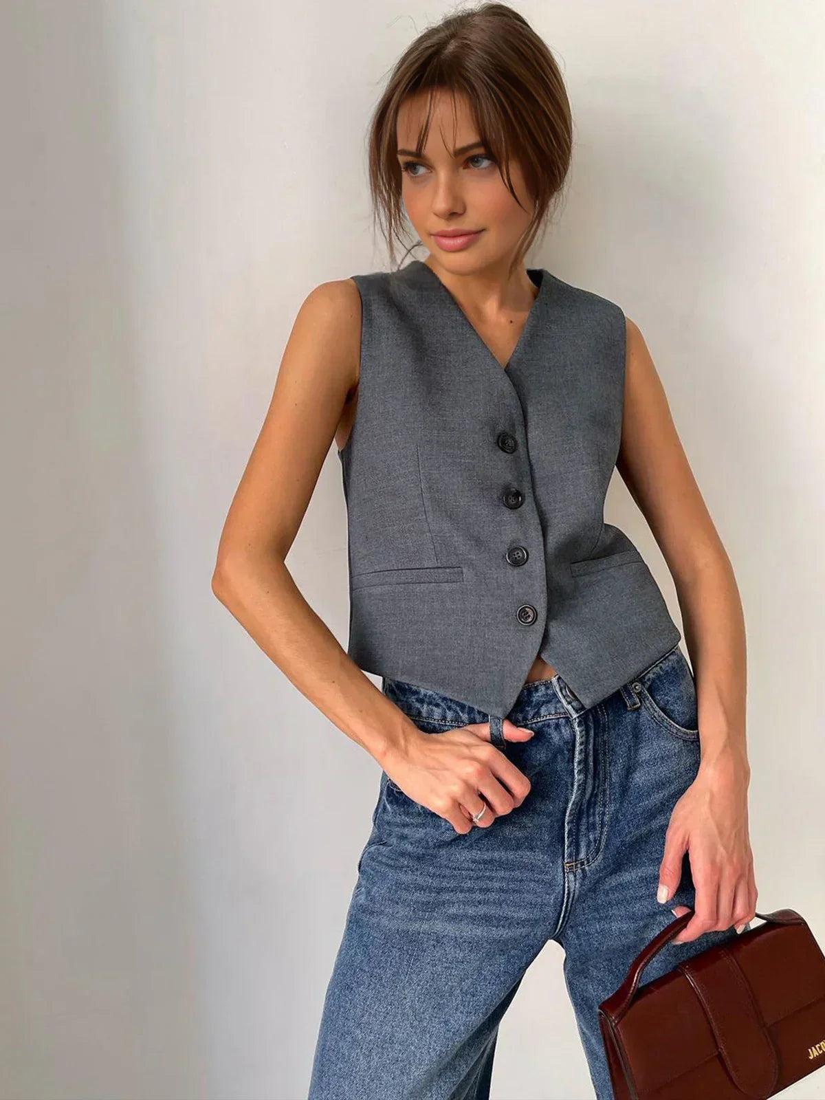 Chloé® | Casual Style Vest & Pants Matching Suit