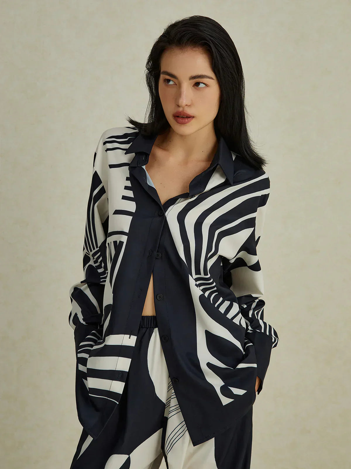 Greta® | Irregular Print Wide Leg Pants Set