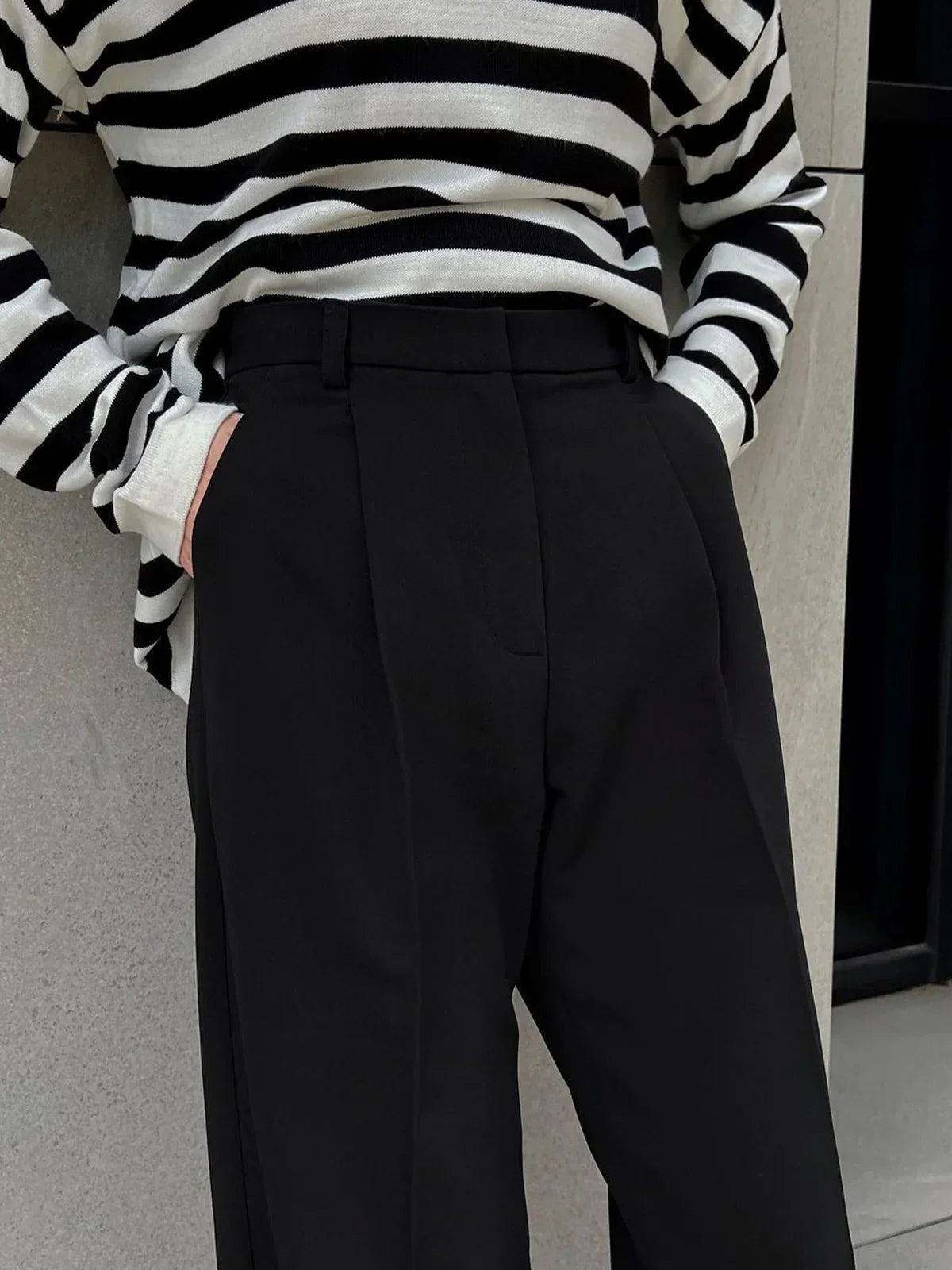 Nele® | Must-have High-Waist Wide Leg Black Pants