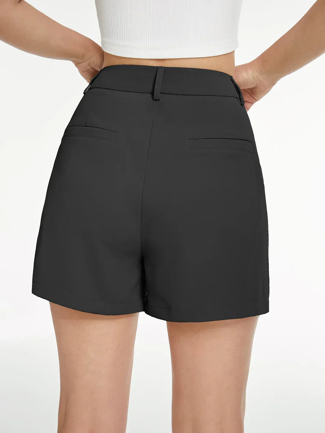 Victoria® | High Waisted Solid Trouser Shorts