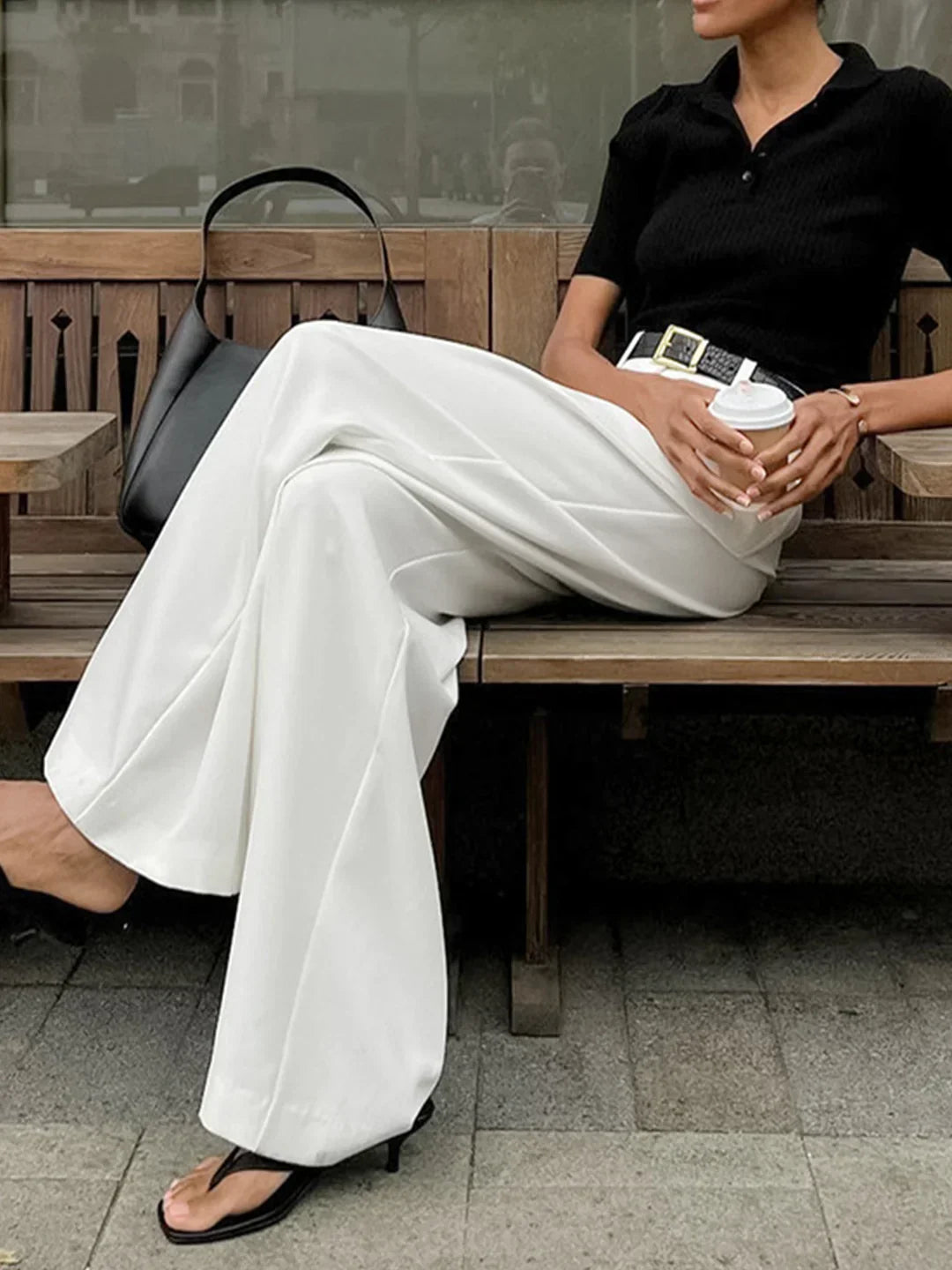 Vanesa® | High Waist Drape Casual Pants