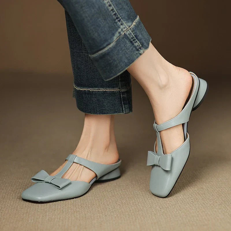Lina Square Toe Slippers