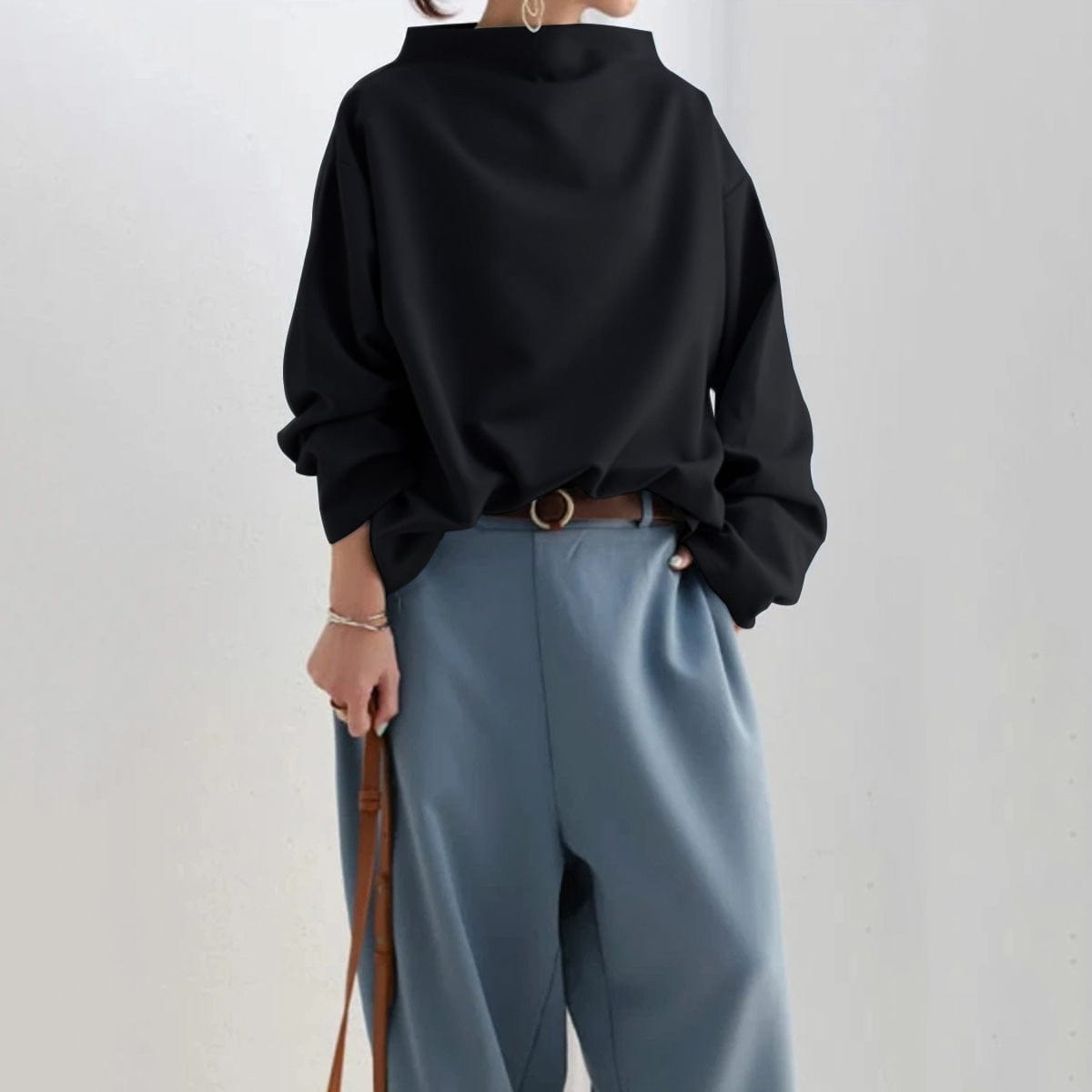 Olivia&Grace | Margot– High-Neck Soft Knit Top