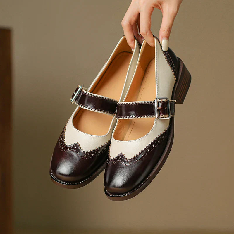 Olivia&Grace™| Miana Leather Mary Janes