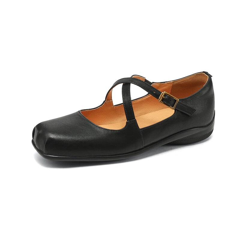 Olivia&Grace™| Edith Leather Mary Janes