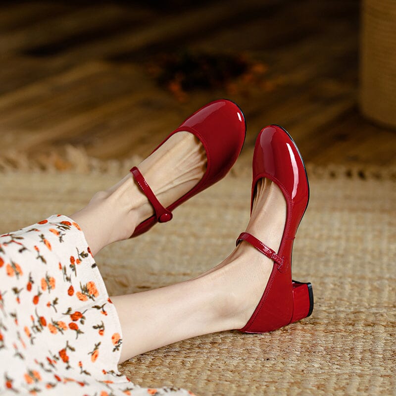 Olivia&Grace™| Livy Leather Mary Janes