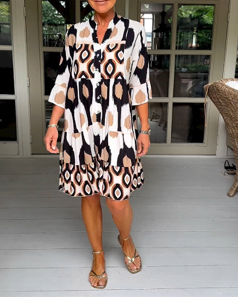 Sophie™ - Chic Floral Midi Dress