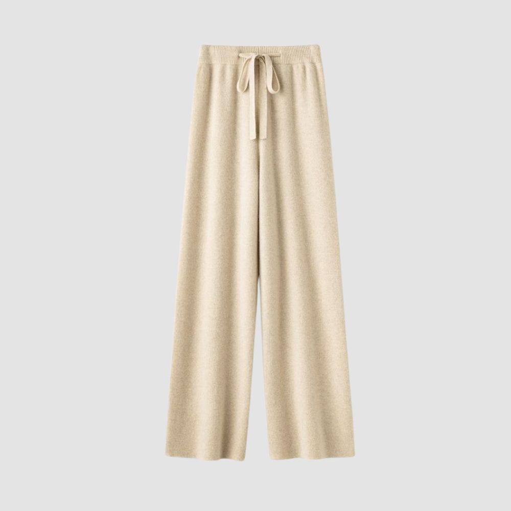 Ella® | MV 100% Wool Wide-Leg High Waist Pants