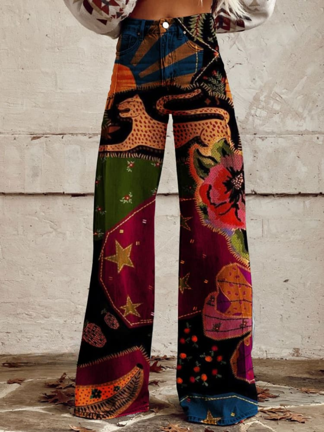 Linnea™ | Midnight Garden Boho Pants