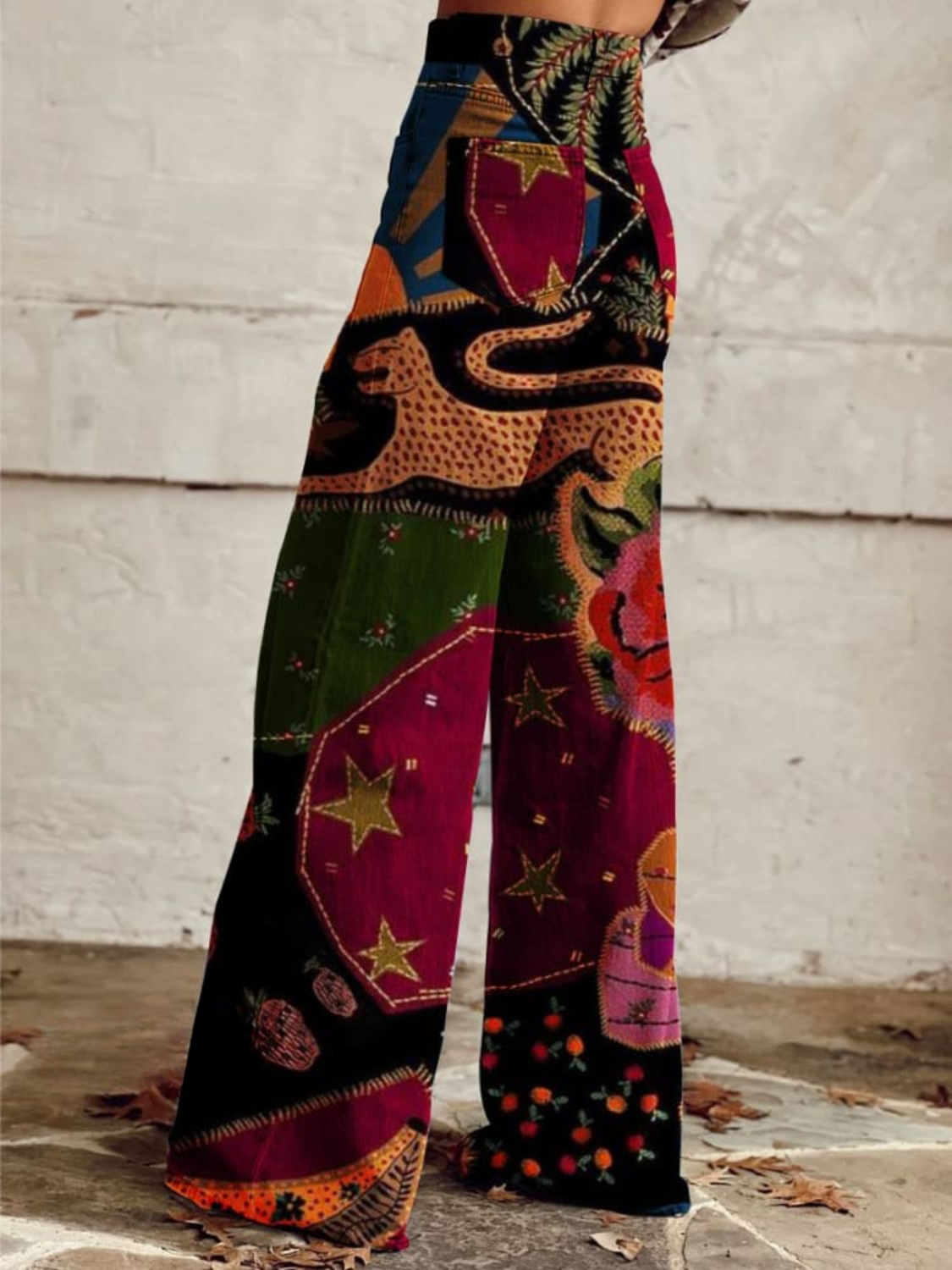 Linnea™ | Midnight Garden Boho Pants