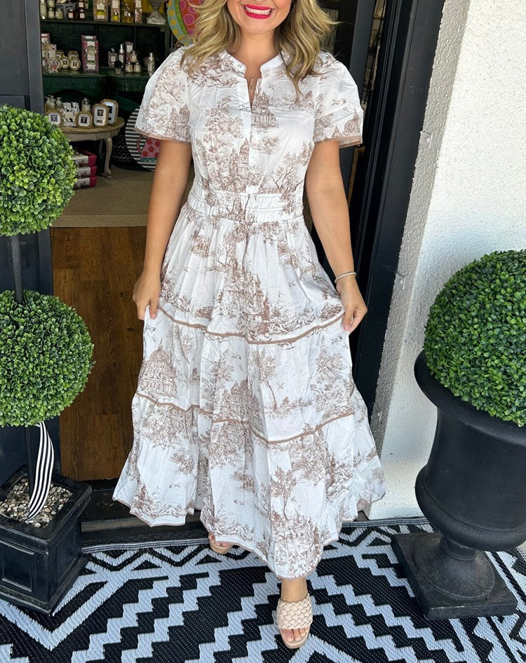 Elizabeth | Classic Toile Maxi