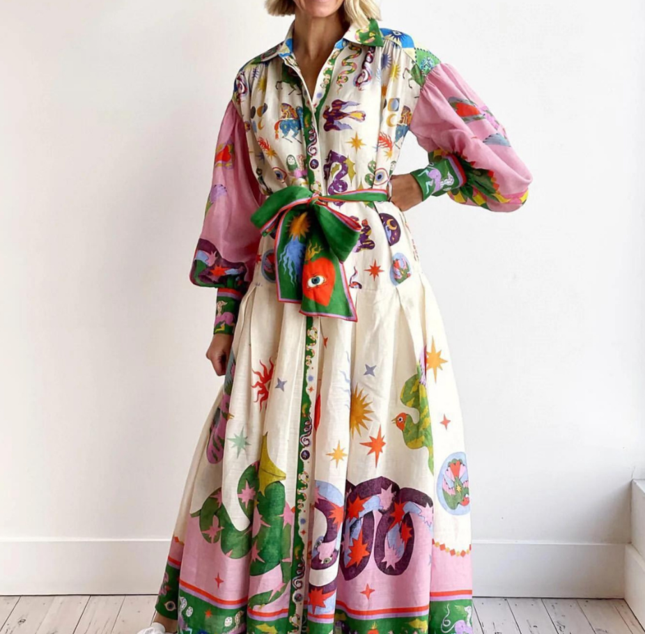 Claudia™ – Airy Volume Dress with Gentle Tummy Coverage