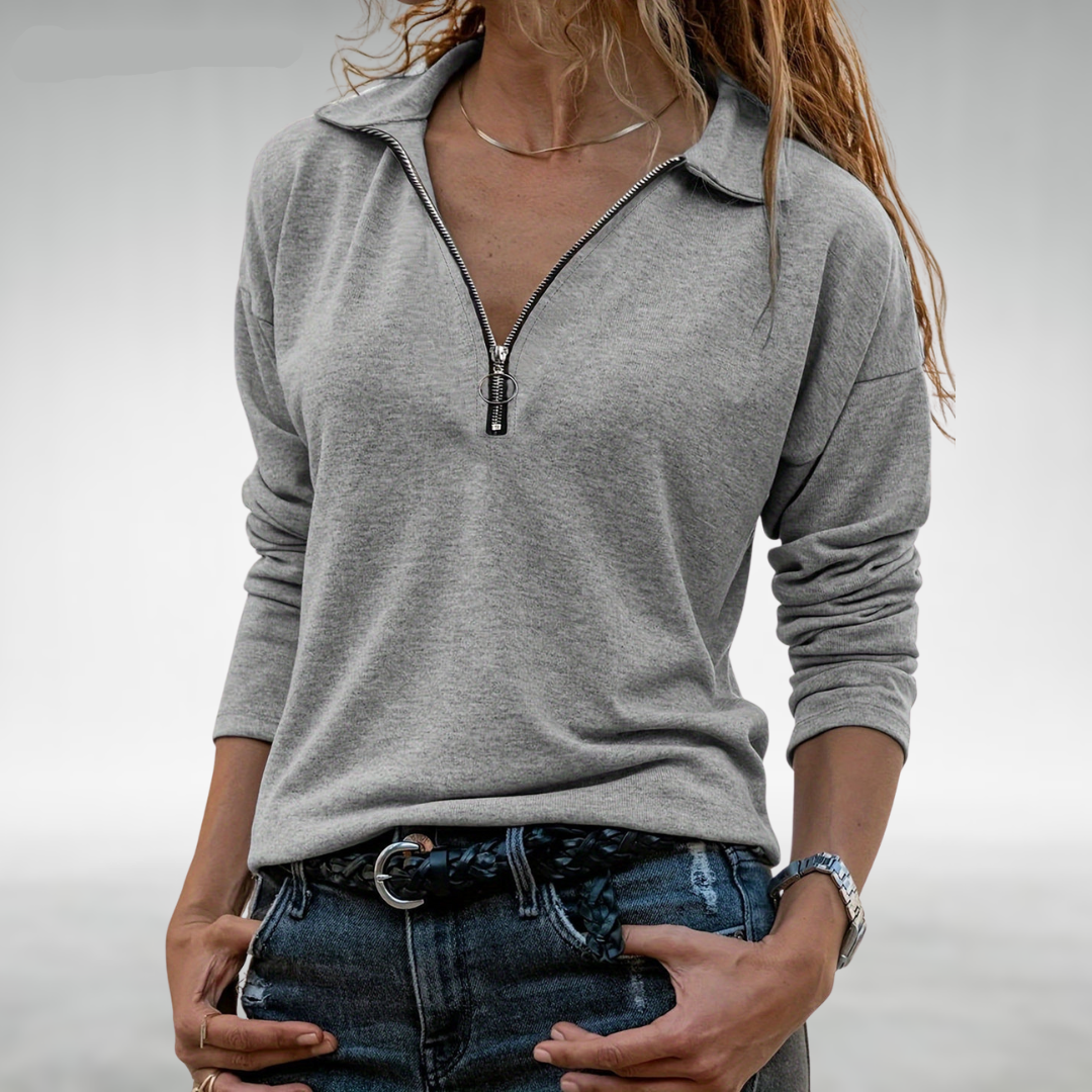 Olivia&Grace | Nadine - Women's Half-Zip Sweaters