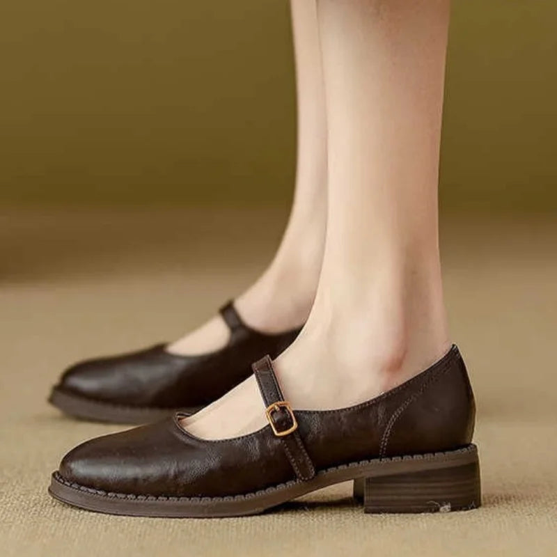 Olivia&Grace™| Classic Comfort Mary Janes Made Of Leather