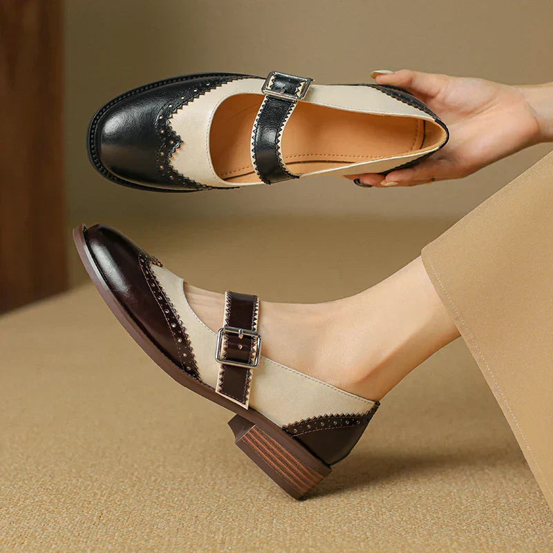 Olivia&Grace™| Miana Leather Mary Janes
