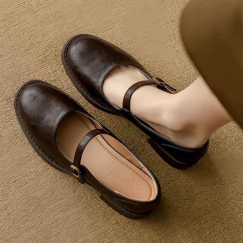 Olivia&Grace™| Classic Comfort Mary Janes Made Of Leather