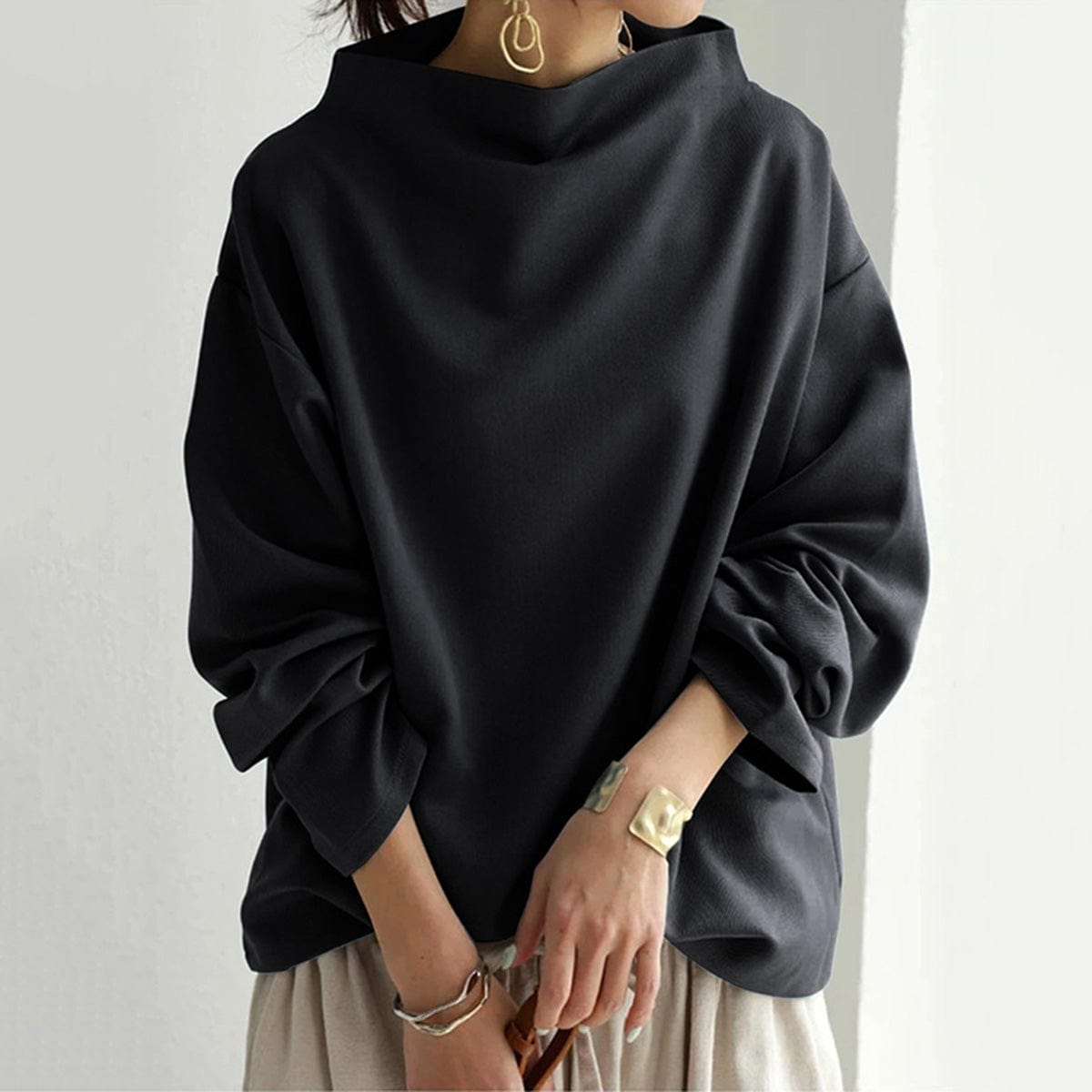 Olivia&Grace | Margot– High-Neck Soft Knit Top
