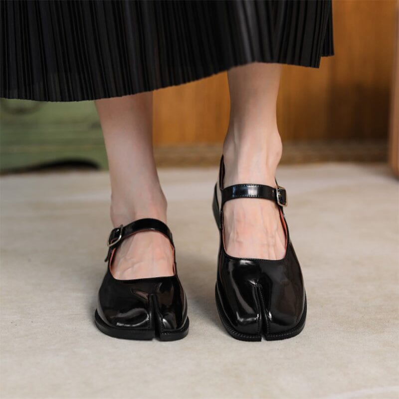 Olivia&Grace™| Martha Leather Mary Janes