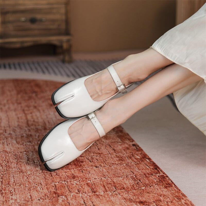 Olivia&Grace™| Martha Leather Mary Janes