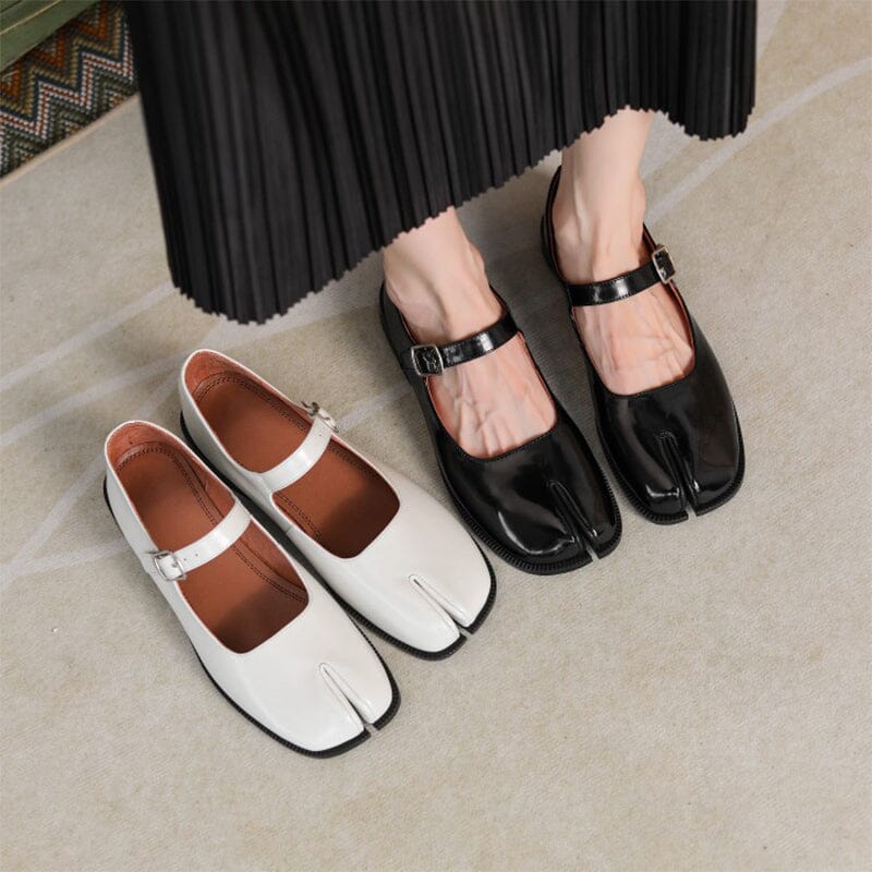 Olivia&Grace™| Martha Leather Mary Janes